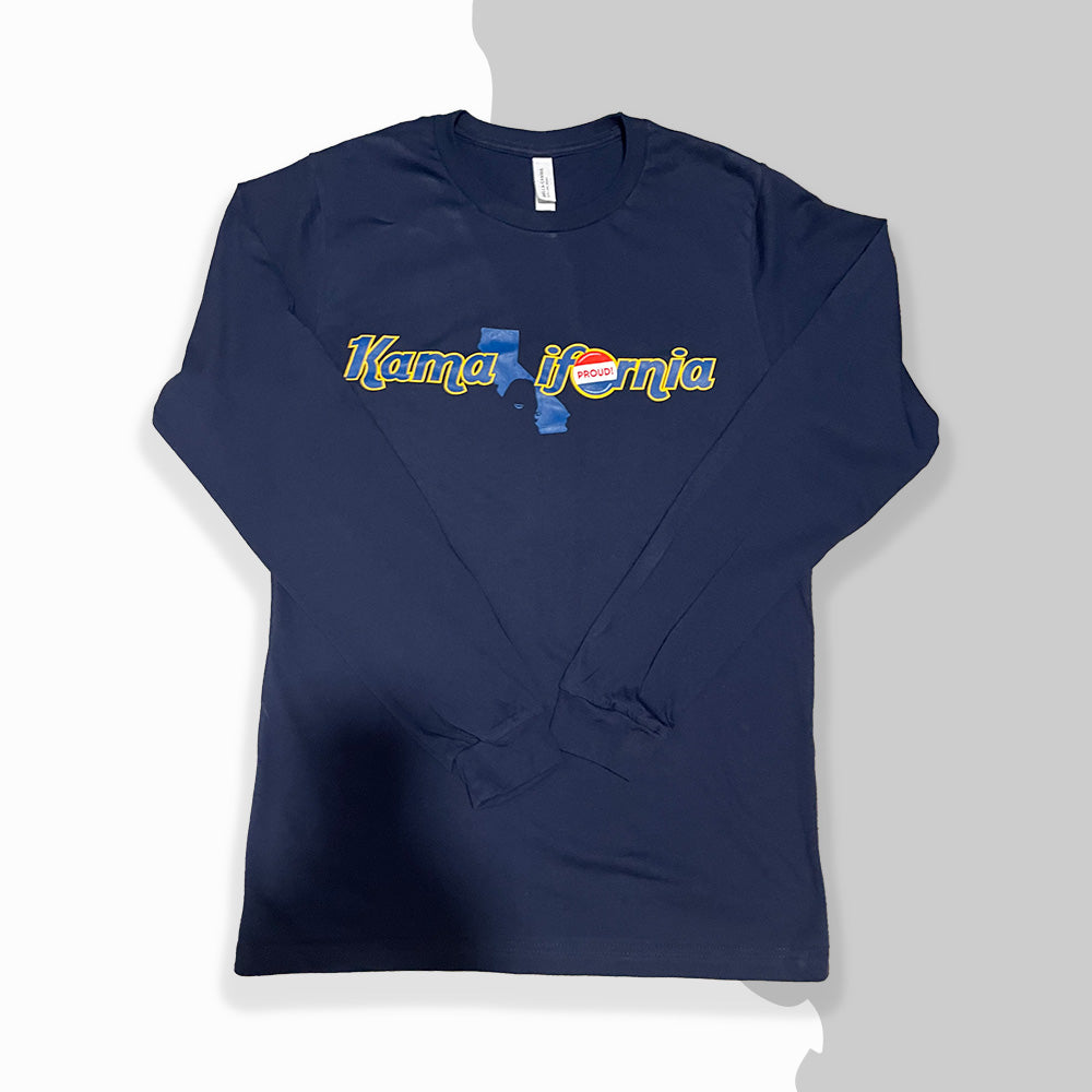 Kamalifornia Proud Navy Blue Long Sleeve Tee Shirt